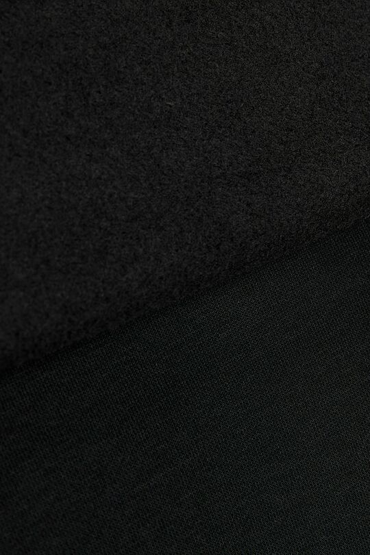 Padidinto silueto medvilninės kelnės šiauštu vidumi 6 | JUODA | Audimas