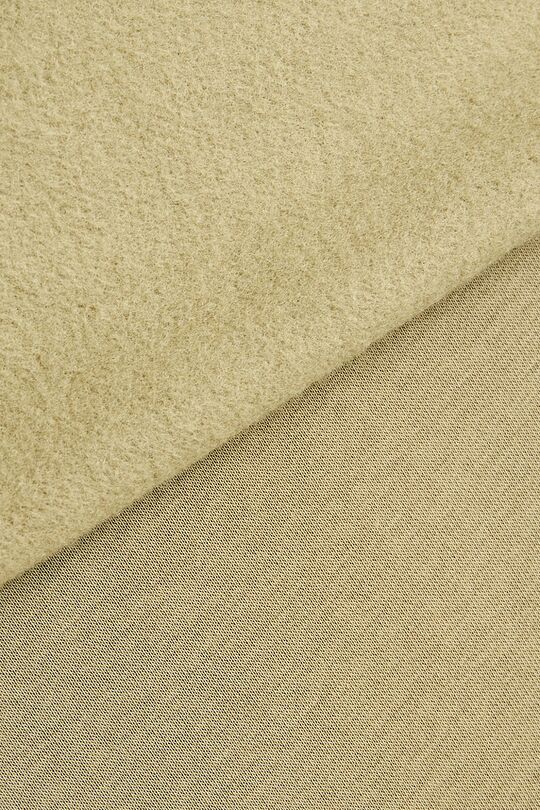 Padidinto silueto medvilninis džemperis šiauštu vidumi 4 | ŽALIA | Audimas