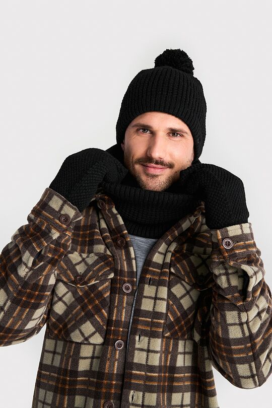 Kaklo mova su flisiniu pamušalu 7 | JUODA | Audimas