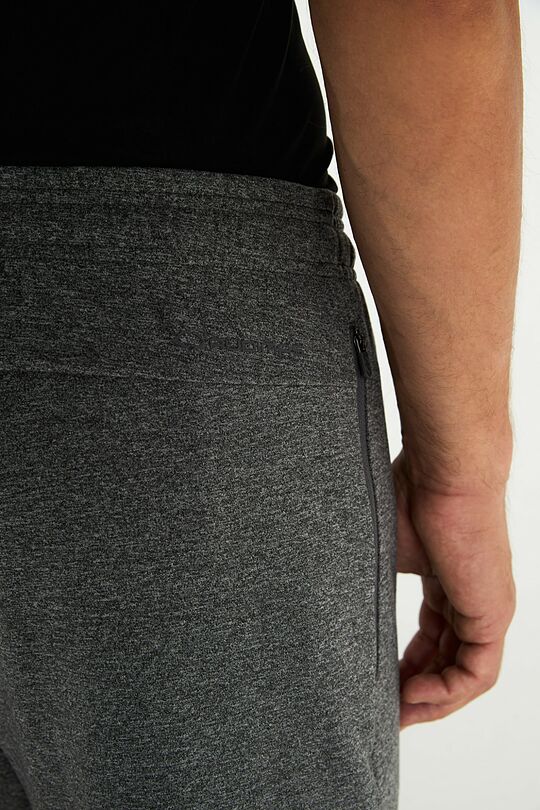 Sintetinio trikotažo kelnės 6 | PILKA | Audimas