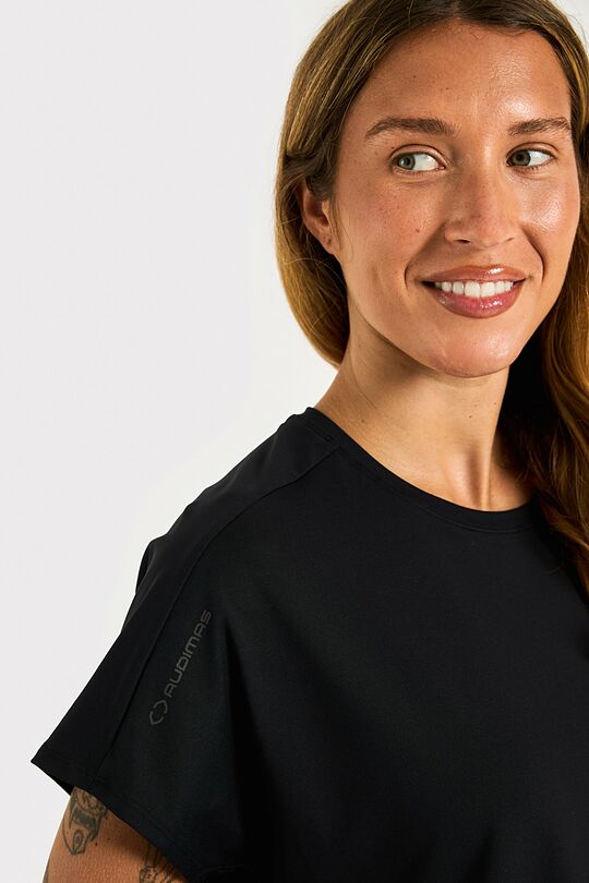 Sportiniai marškinėliai trumpomis rankovėmis 3 | JUODA | Audimas