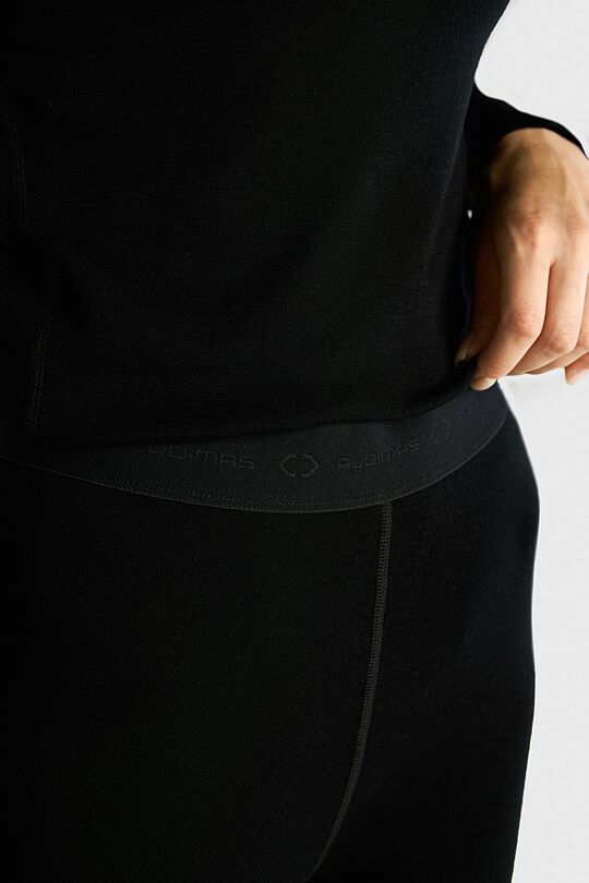 Merino apatinių marškinėlių ir tamprių rinkinys 8 | JUODA | Audimas