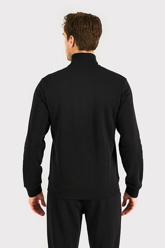 Atsegamas medvilninis džemperis 2 | JUODA | Audimas