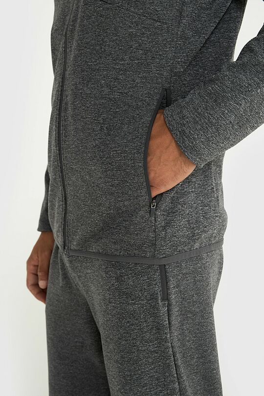Sintetinio trikotažo sportinis švarkelis 4 | PILKA | Audimas