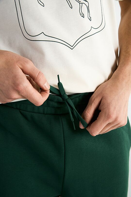 Nacionalinės kolekcijos medvilninės kelnės 5 | ŽALIA | Audimas