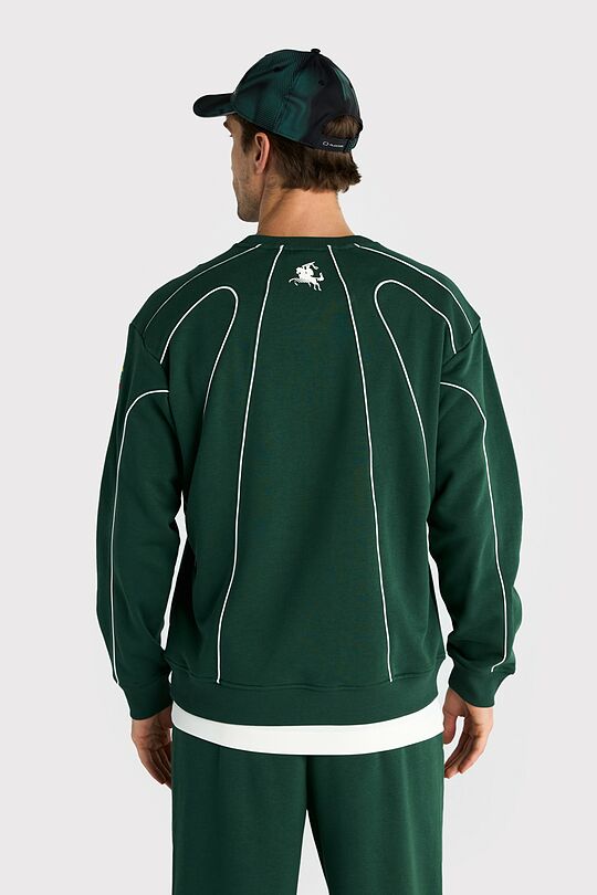 Nacionalinės kolekcijos padidintas džemperis 4 | ŽALIA | Audimas