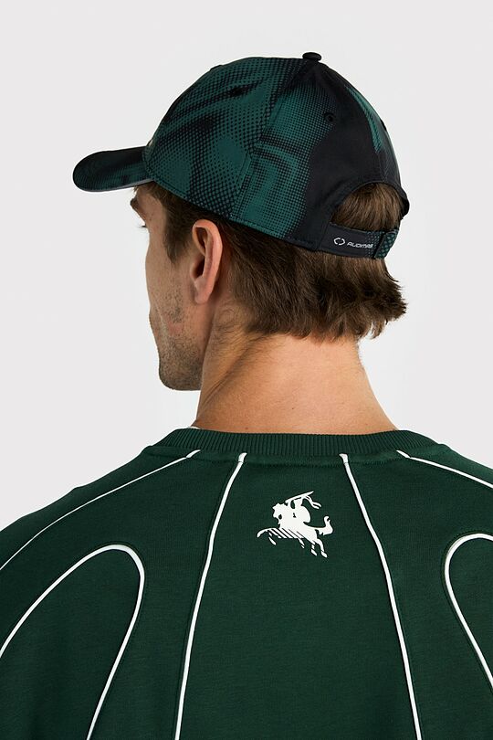 Nacionalinės kolekcijos padidintas džemperis 6 | ŽALIA | Audimas