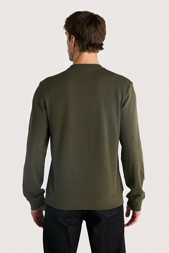 Medvilninis džemperis 2 | TAMSIAI ŽALIA | Audimas