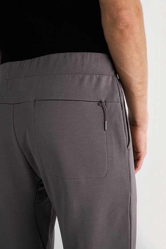 Prigludusios medvilninės kelnės 5 | PILKA | Audimas