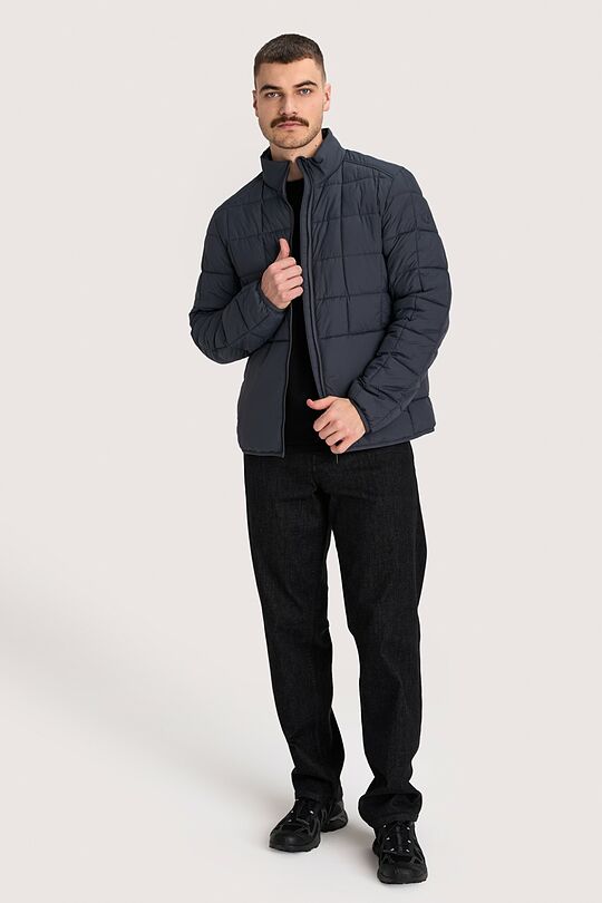 Lengva striukė su sintetiniu pašiltinimu 6 | TAMSIAI PILKA | Audimas