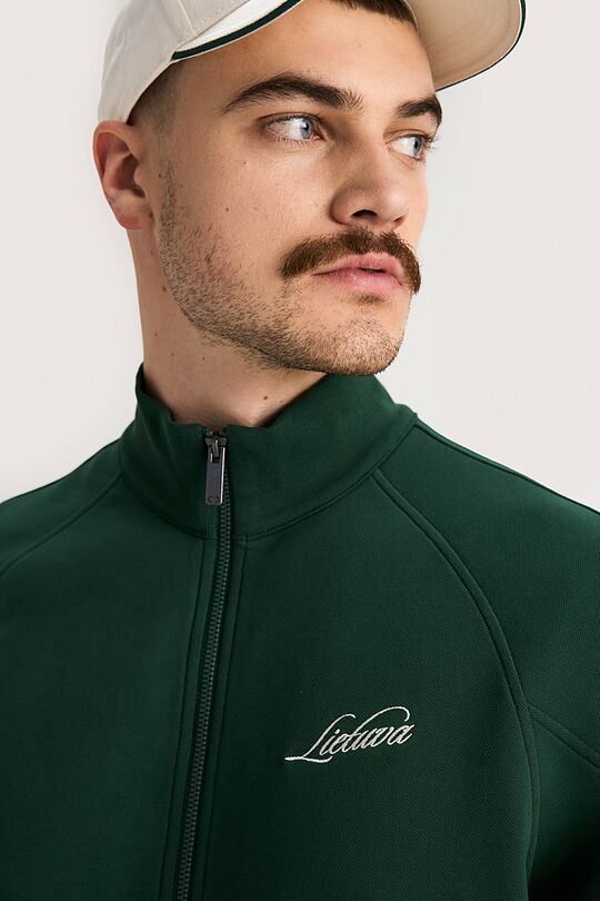 Nacionalinės kolekcijos pikė švarkelis 4 | ŽALIA | Audimas