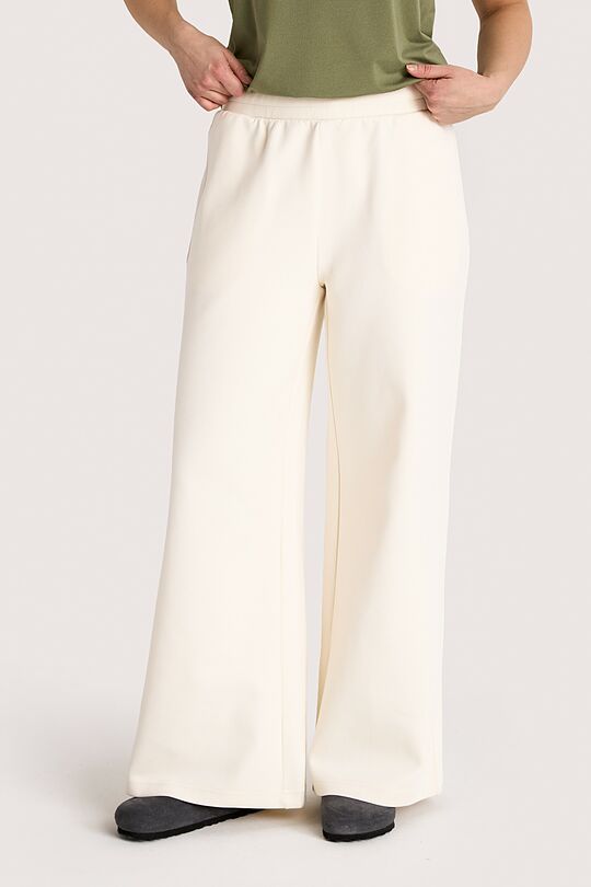 Nacionalinės kolekcijos pikė kelnės 3 | KREMINĖ | Audimas