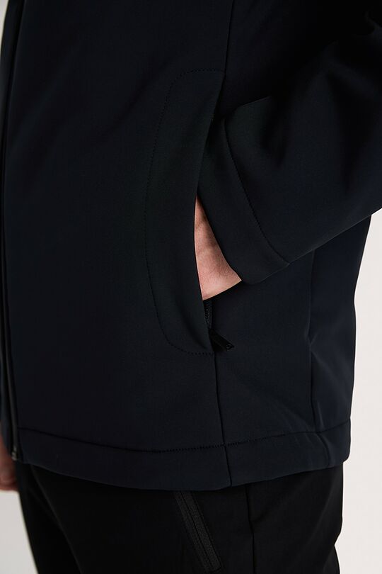 Softshell medžiagos striukė 5 | JUODA | Audimas