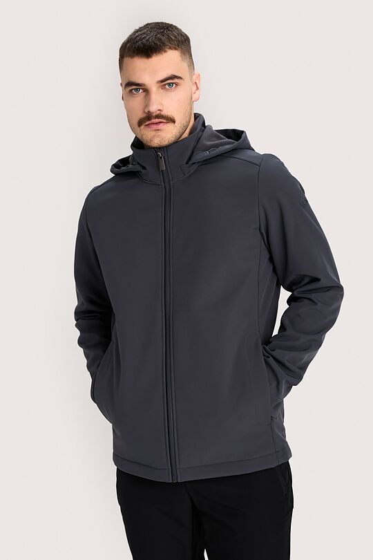 Softshell medžiagos striukė 3 | TAMSIAI PILKA | Audimas