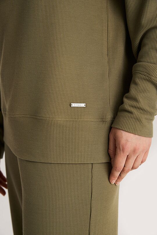 Džemperis aukšta apykakle 3 | ŽALIA | Audimas