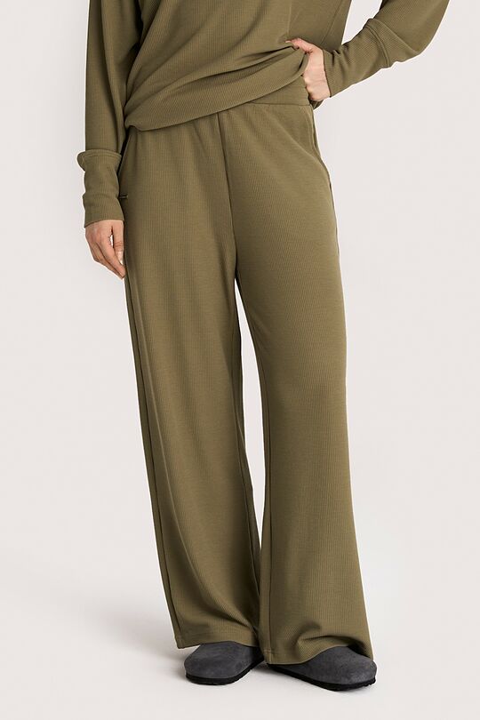 Plačios kelnės 2 | ŽALIA | Audimas