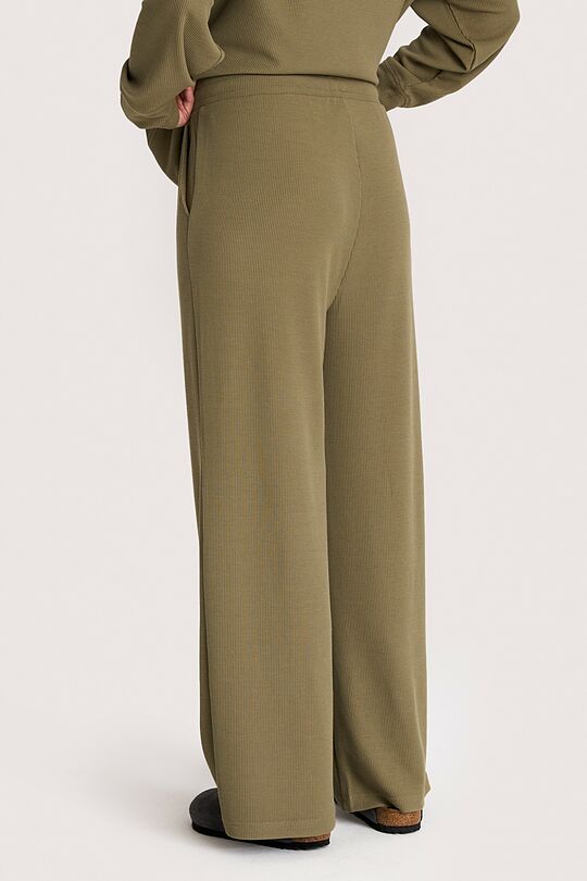 Plačios kelnės 4 | ŽALIA | Audimas