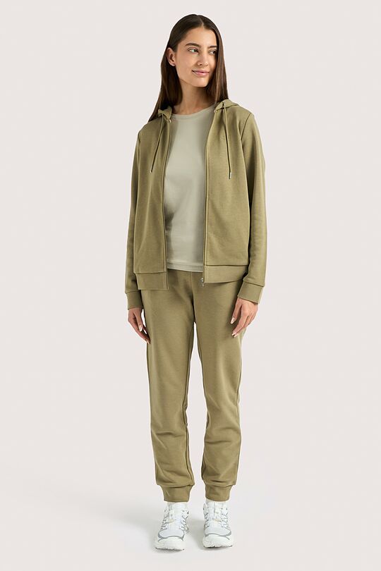 Atsegamas medvilninis džemperis 6 | ŽALIA | Audimas