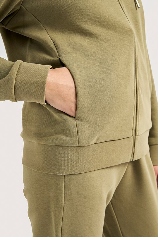 Atsegamas medvilninis džemperis 4 | ŽALIA | Audimas