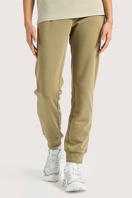 Medvilninės siaurėjančios kelnės 2 | ŽALIA | Audimas