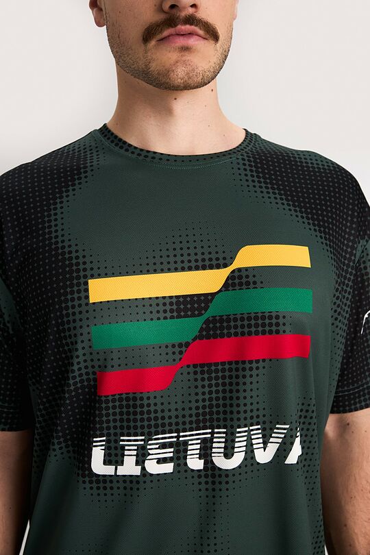 Nacionalinės kolekcijos marginti marškinėliai 7 | ŽALIA | Audimas