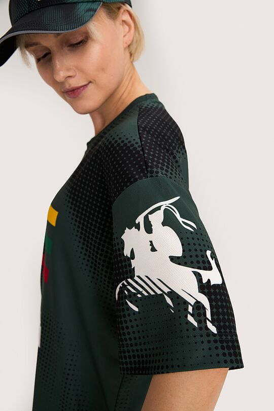 Nacionalinės kolekcijos marginti marškinėliai 12 | ŽALIA | Audimas