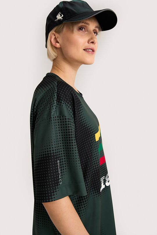 Nacionalinės kolekcijos marginti marškinėliai 14 | ŽALIA | Audimas