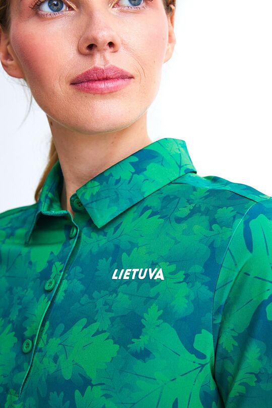 Polo Marškinėliai Ąžuolas 3 | ŽALIA | Audimas