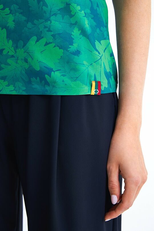 Polo Marškinėliai Ąžuolas 5 | ŽALIA | Audimas