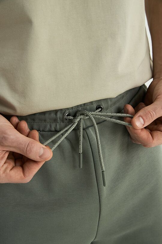 Kelnės su medvilnės pluoštu 4 | CHAKI | Audimas