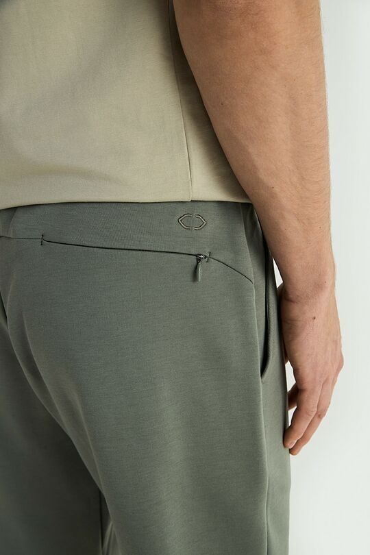 Kelnės su medvilnės pluoštu 5 | CHAKI | Audimas