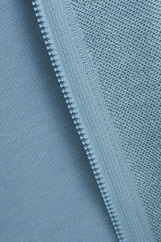 Medvilninis atsegamas džemperis su modalu 4 | MĖLYNA | Audimas