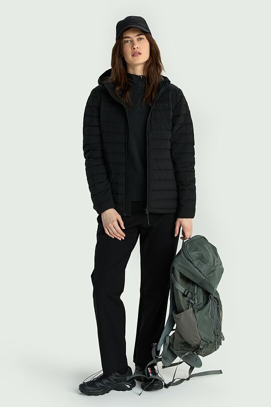 Lengva pūkinė striukė 1 | JUODA | Audimas