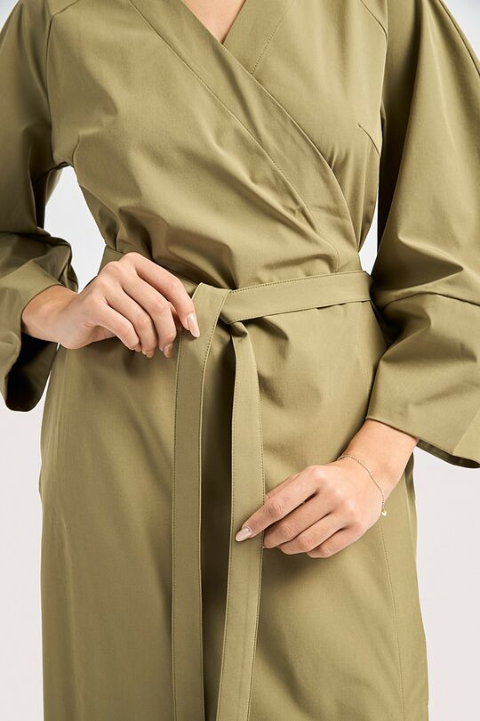 Susiaučiama audinio suknelė 5 | ŽALIA | Audimas