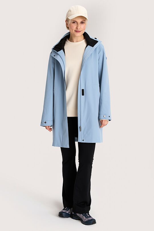 Nuo lietaus apsaugantis paltas su membrana 1 | MĖLYNA | Audimas