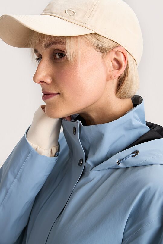 Nuo lietaus apsaugantis paltas su membrana 5 | MĖLYNA | Audimas