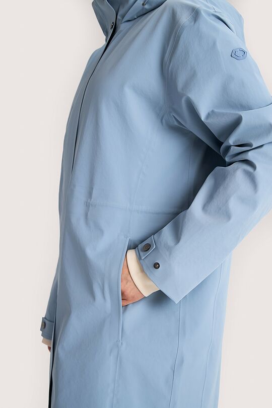 Nuo lietaus apsaugantis paltas su membrana 6 | MĖLYNA | Audimas