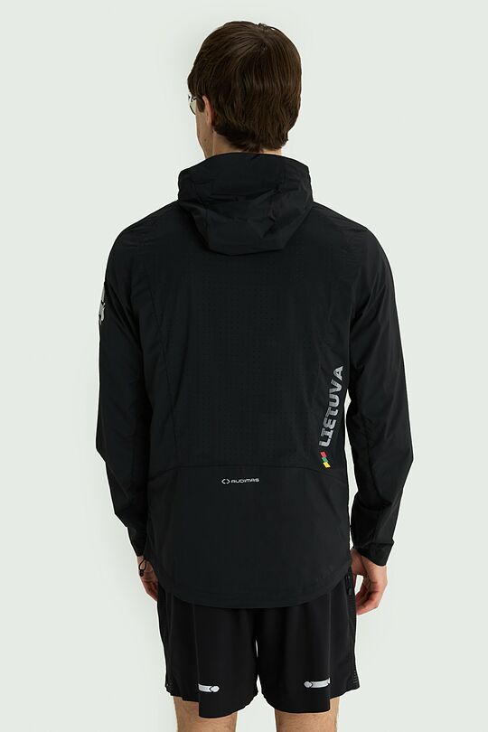 Nuo vėjo apsauganti lengva sportinė striukė 3 | JUODA | Audimas