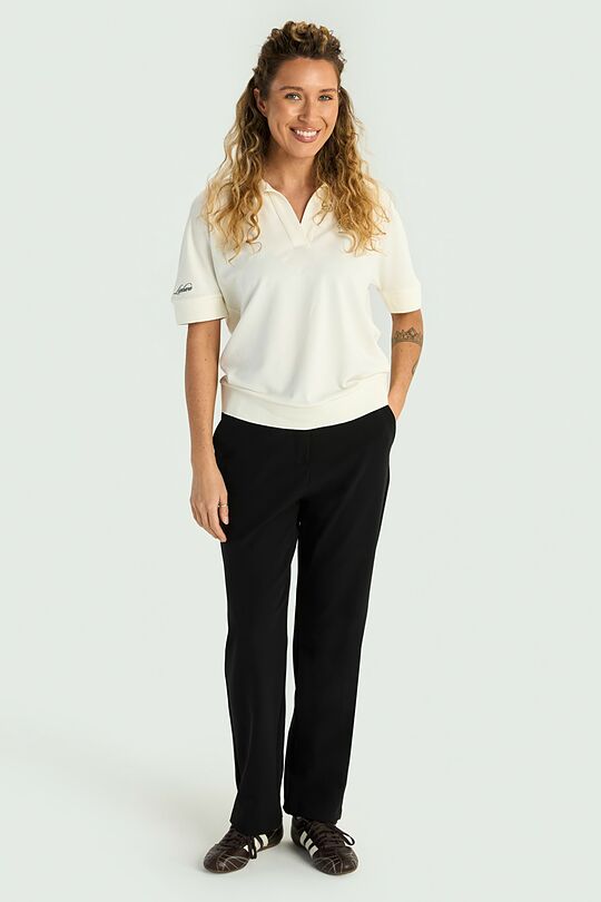 Tiesaus silueto kelnės 1 | JUODA | Audimas