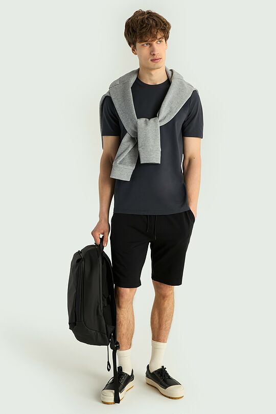 Tamprūs medvilniniai šortai 1 | JUODA | Audimas