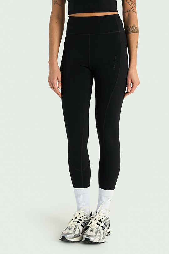 Sportinės tamprės su papildomom kišenėm 2 | JUODA | Audimas