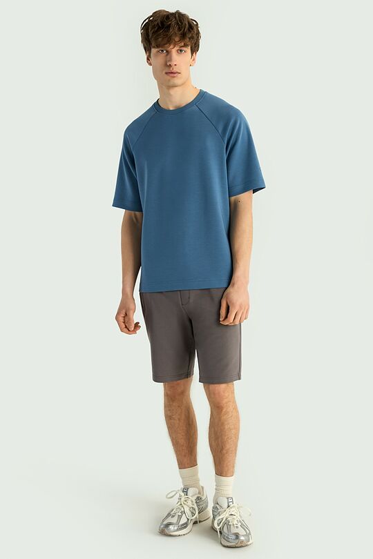 Marškinėliai su lajoceliu 4 | MĖLYNA | Audimas