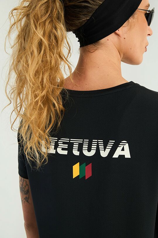 Nacionalinės kolekcijos marginti marškinėliai 4 | JUODA | Audimas