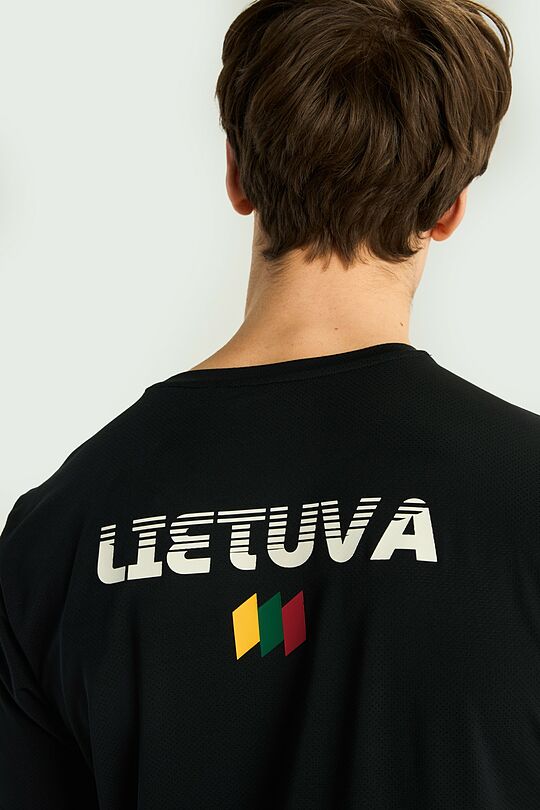 Nacionalinės kolekcijos sintetiniai marškinėliai 3 | JUODA | Audimas