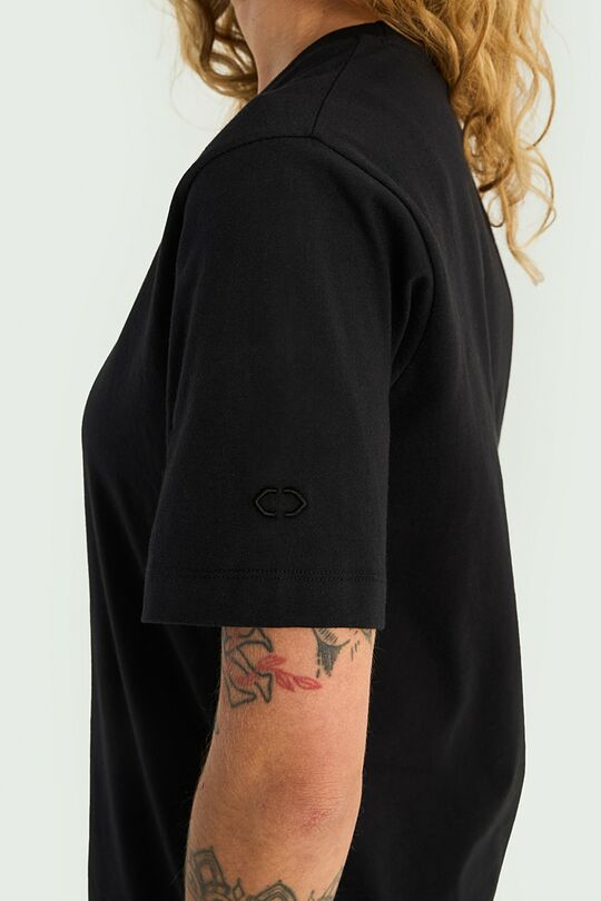 Medvilniniai marškinėliai trumpomis rankovėmis 3 | JUODA | Audimas