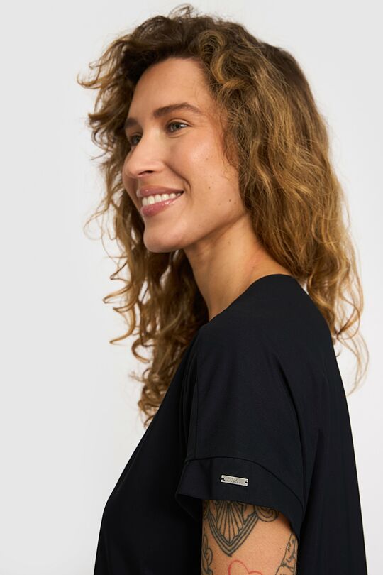 SENSITIVE medžiagos marškinėliai 4 | JUODA | Audimas