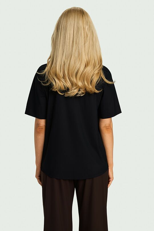 SENSITIVE medžiagos marškinėliai 2 | JUODA | Audimas