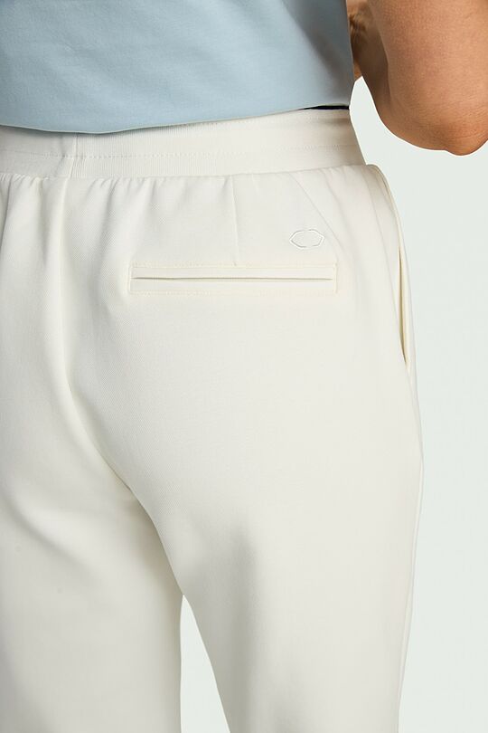 Medvilninės pikė kelnės 4 | BALTA | Audimas