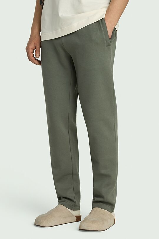 Medvilninės pikė kelnės 2 | ŽALIA | Audimas