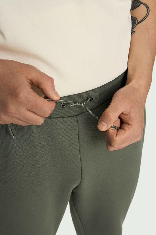 Medvilninės pikė kelnės 4 | ŽALIA | Audimas